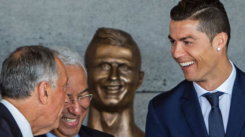 Marcelo Rebelo já disse que Ronaldo "projecta o nome de Portugal como mais ninguém". Foto: Homem de Gouveia/Lusa
