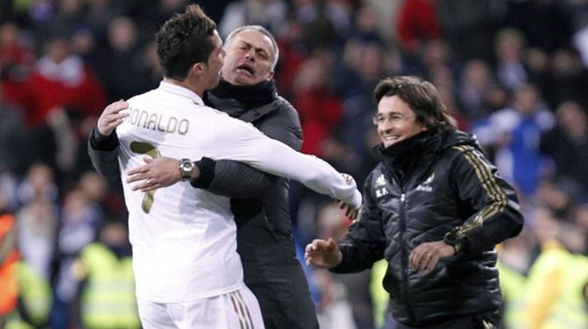 José Mourinho orientou Cristiano Ronaldo no Real Madrid. Foto: DR