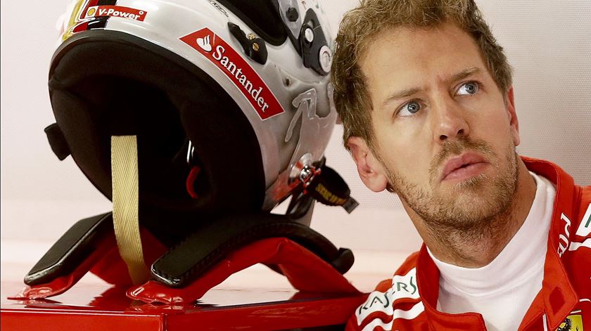 Vettel assegura que a Ferrari está onde quer. Foto: Andreu Dalmau/EPA
