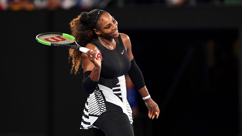 Serena Williams satisfeita com bom desempenho no Open da Austrália. Foto: Dean Lewis/EPA