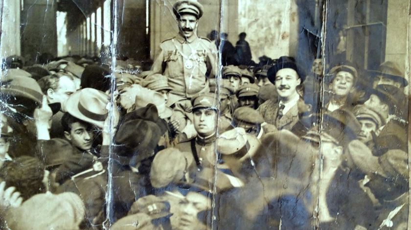 Veterano da Primeira Guerra Mundial, herói militar português. Foto: DR