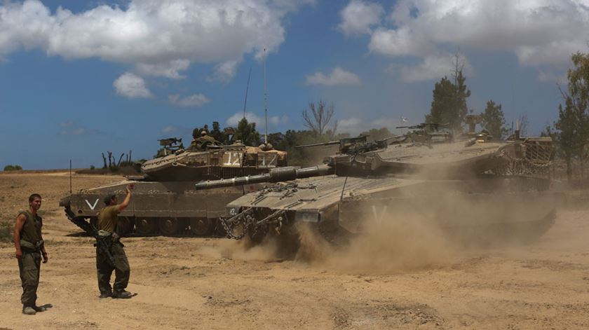 Soldados israelitas entraram em Gaza esta quinta-feira. Foto: DR