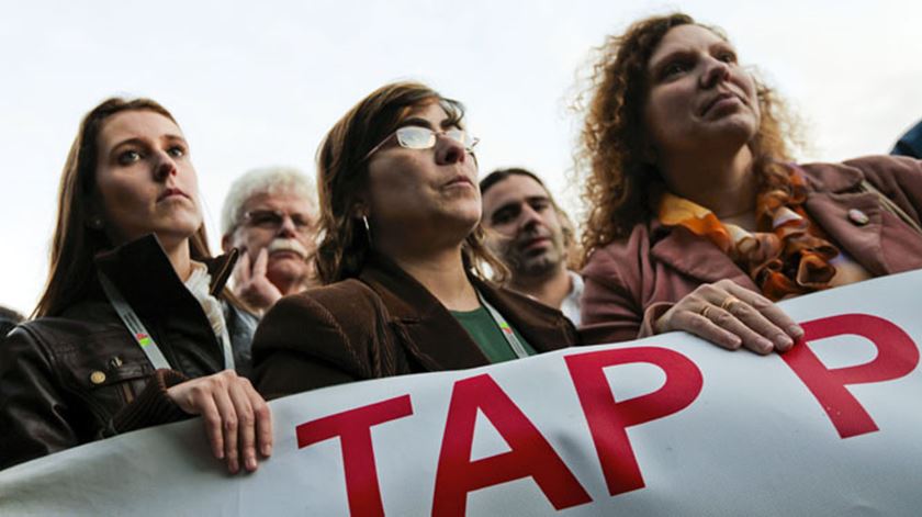 Trabalhadores da TAP vão manifestar-se diante do Parlamento. Foto: DR