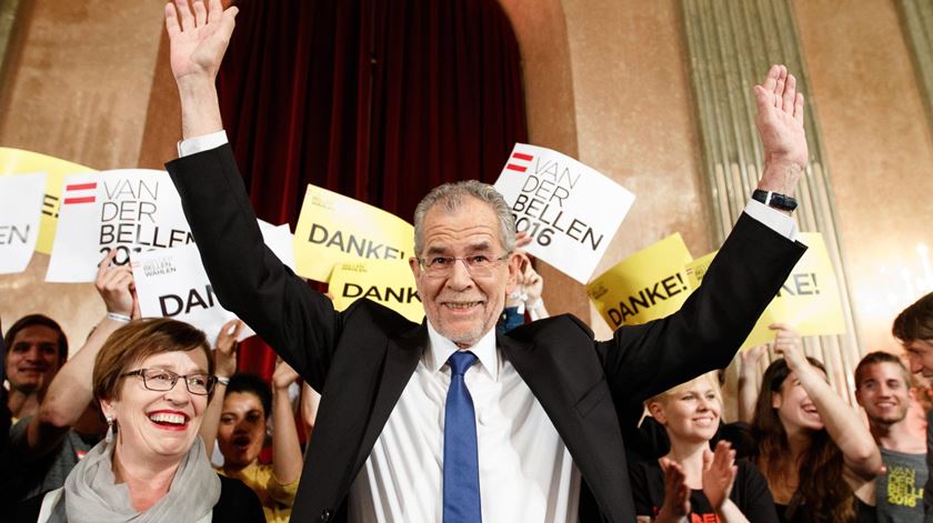 Van der Bellen venceu as eleições na Áustria. Foto: Florian Wieser/EPA